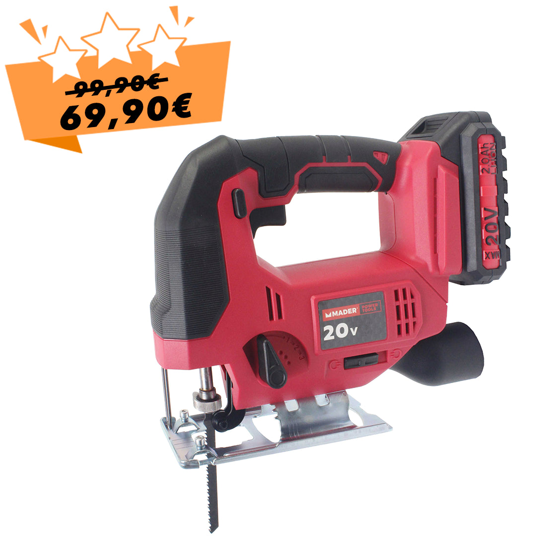 Sierra Caladora a Batería 20V 2.0Ah 65mm | MADER