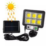 Foco led con placa solar y sensor de movimiento