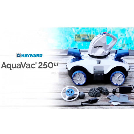 Robot limpiafondos de piscina a batería | Hayward AquaVac 250Li