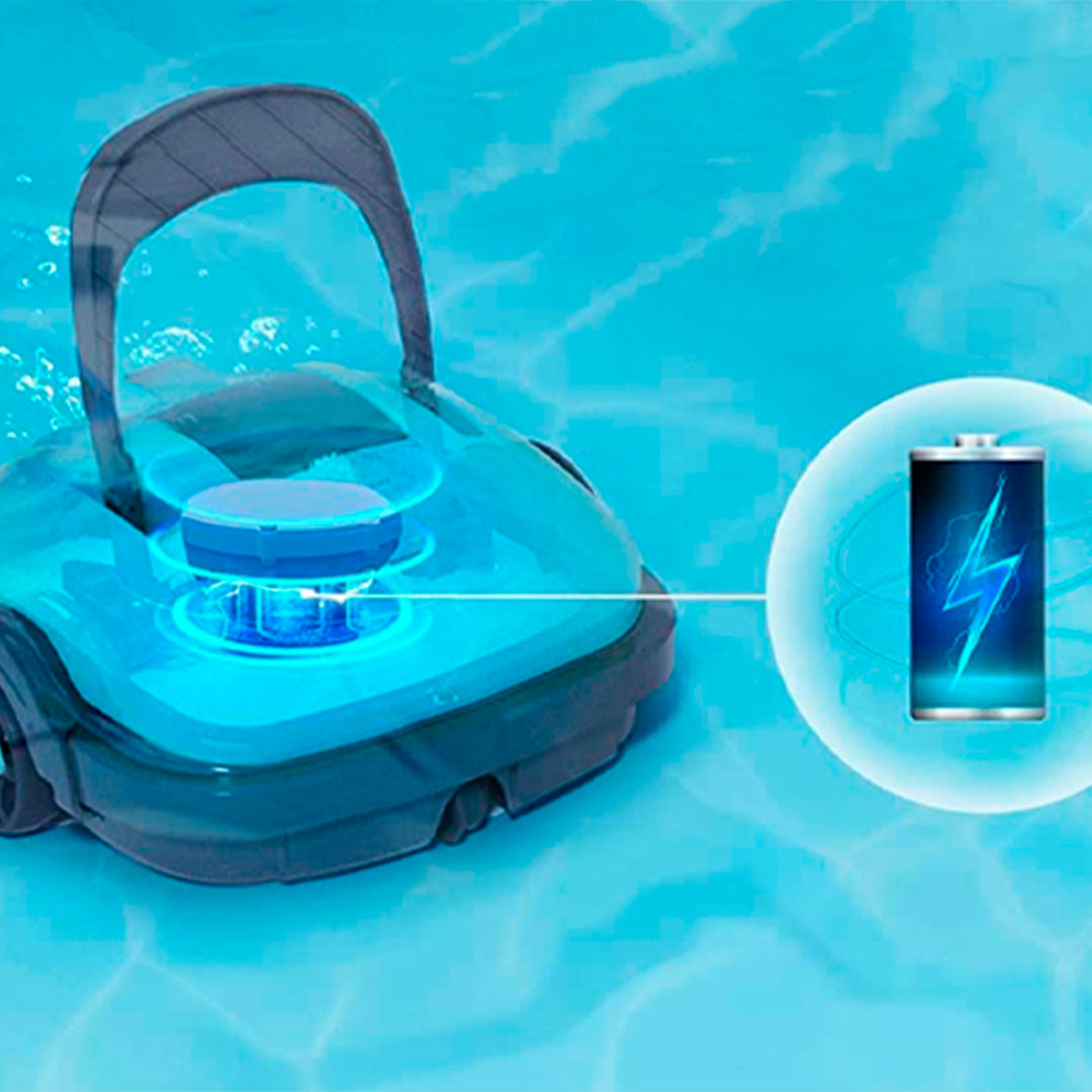 Robot limpiafondos de piscina a batería