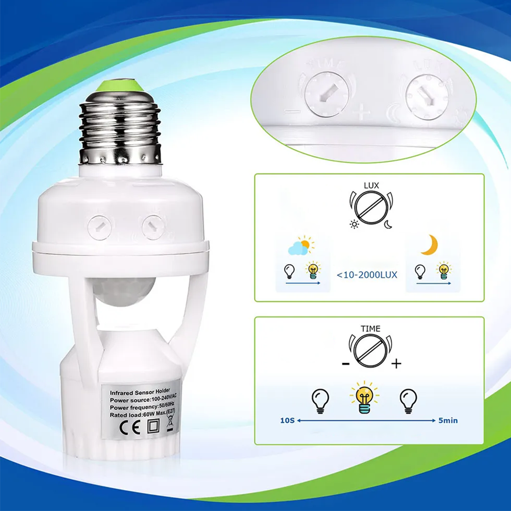 Sensor de Luz Inteligente Eco-light + REGALO