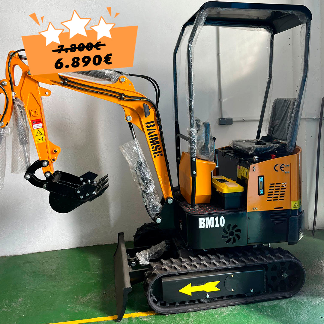 Mini Excavadora Giratoria BAIMSE BM10 1 Tonelada