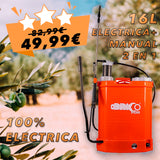 Mochila de Fumigar eléctrica 16L 2EN1 - BRICOFER® - REACONDICIONADA