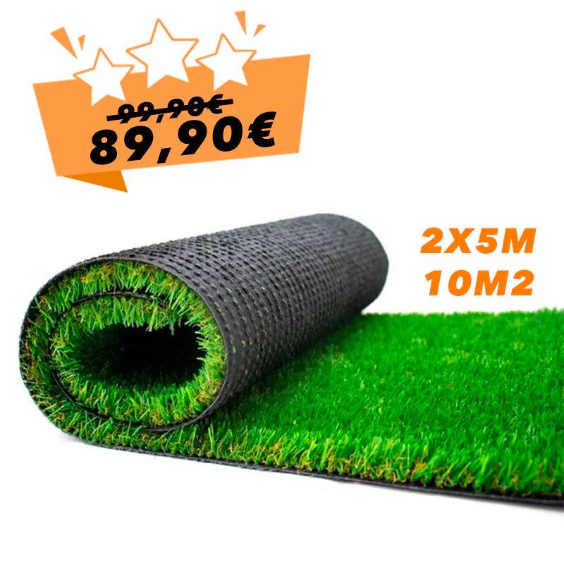 Césped artificial 2x5m (20mm de altura) MADER | 10 M2