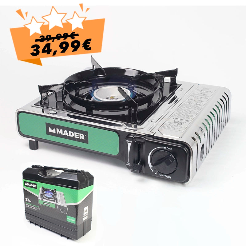 Hornillo a gas MADER | Cocina sin electricidad