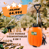 Mochila de Fumigar 100% eléctrica 16L con ruedas 2EN1 - MADER®